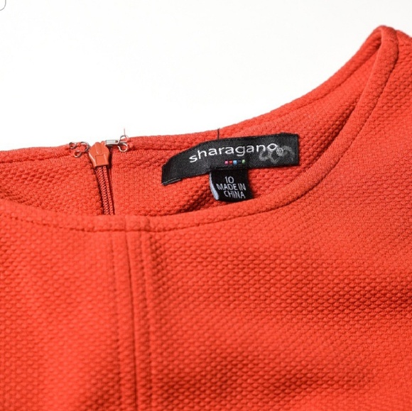 Sharagano Fit and Flare Tea Length Dress - Picture 3 of 3